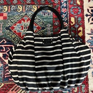 KATE SPADE Navy striped bag